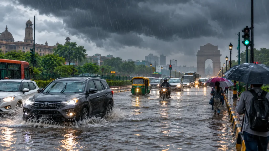 heavy rain alert in UP Bihar Delhi - monsoon rainfall update