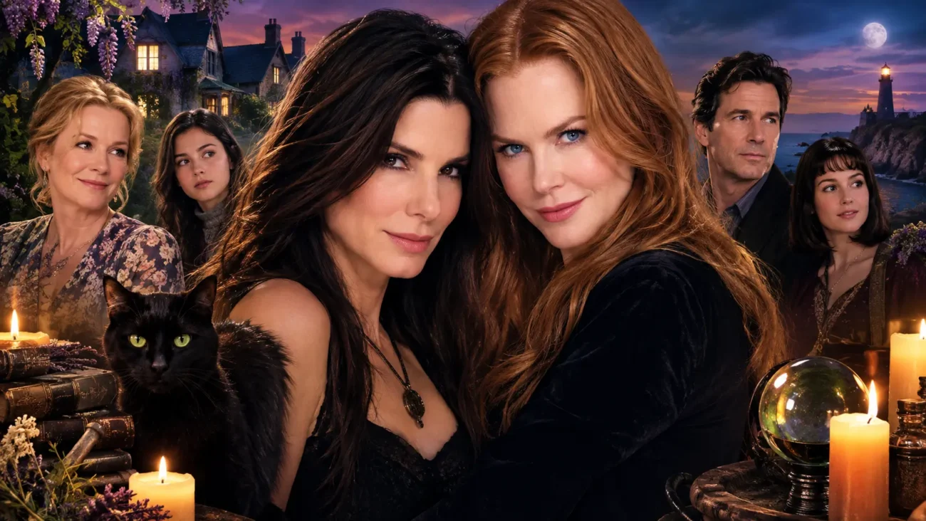 Sandra Bullock and Nicole Kidman in Practical Magic 2 movie poster