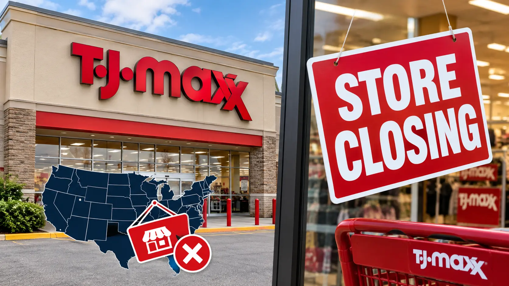 Is T.J. Maxx closing nationwide in 2026 store sign and news